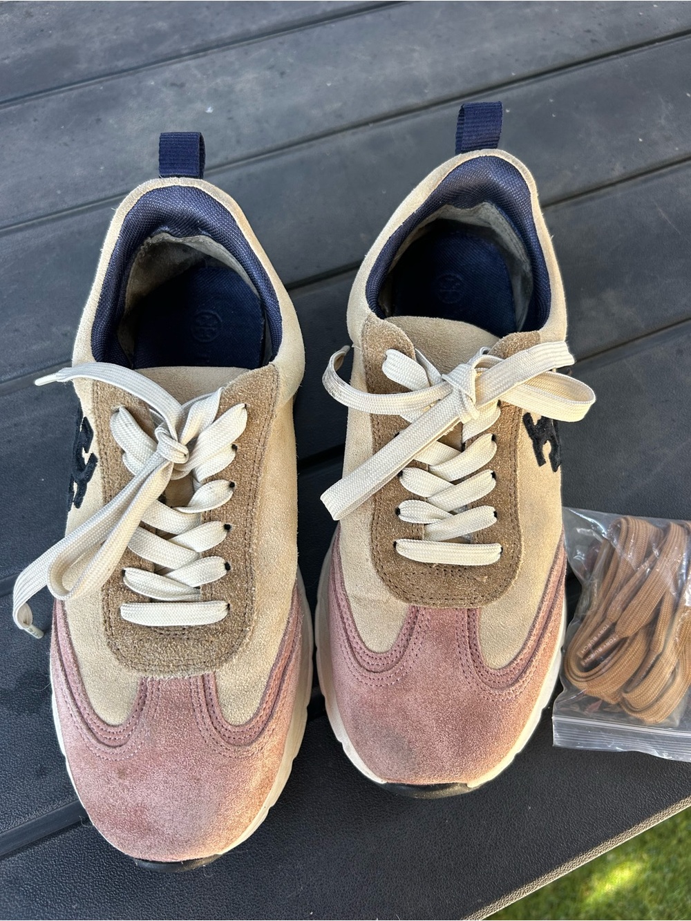Tory Burch Suede Sneakers 7.5 - Picture 2 of 8